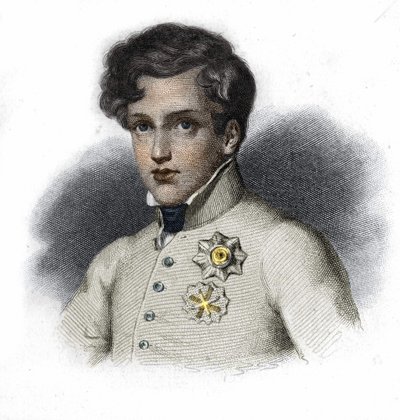 Porträtt av Napoleon II, son till Napoleon I, hertig av Reichstadt (1811-1832) av Unknown artist