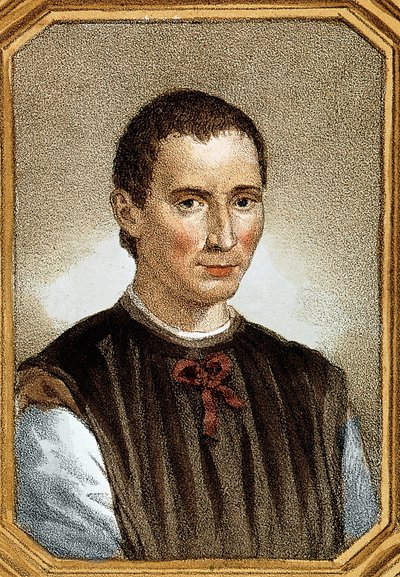 Porträtt av Niccolo av Bernardo dei Machiavelli (Nicolas Machiavel av Unknown artist