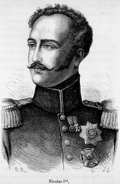 Porträtt av Nikolaus I, Rysslands kejsare (1796 - 1855) av Unknown artist