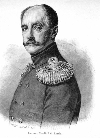 Porträtt av Nicholas I Pavlovich av Ryssland (1796 - 1855) av Unknown artist