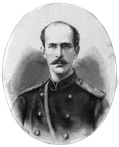 Porträtt av Nicholas Maximilianovich av Leuchtenberg, hertig av Leuchtenberg och prins Romanovsky (1843-1891) - Den lysande dagboken från 1891 av Unknown artist