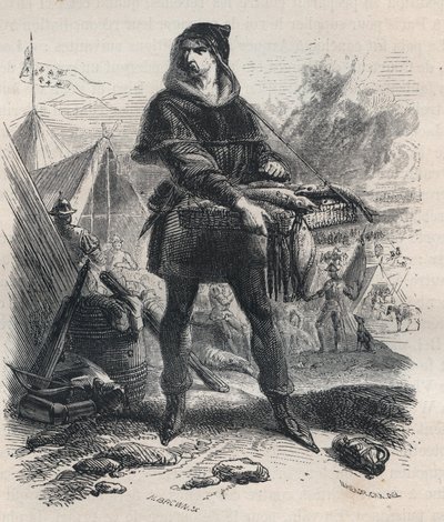 Porträtt av Nicolaas Zannekin (? -1328), flamländsk bonde och ledare för bondeupproret i Flandern (1325-1328) - Porträtt av Nicolaas Zannekin eller Nicolas Zanekin, eller Zannequin, Tribun och flamländsk äventyrare, ledare för Karl-revolten mot greven o av Unknown artist