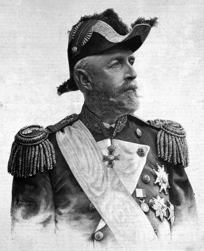 Porträtt av Oscar II (1829-1907), kung av Sverige och Norge. av Unknown artist