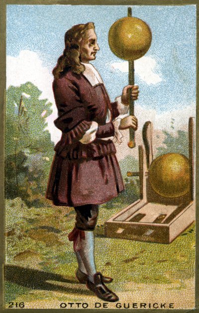 Porträtt av Otto von Guericke (Otto de Guericke av Unknown artist