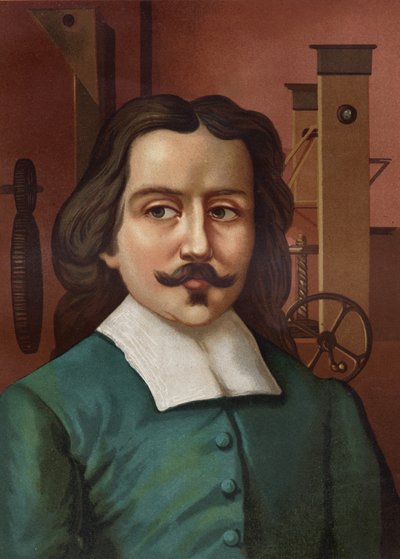 Porträtt av Otto von Guericke (Otto de Guericke av Unknown artist
