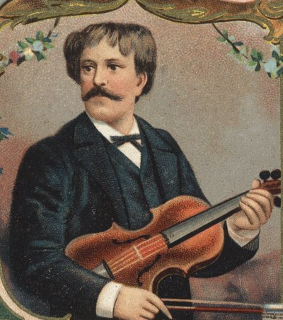 Porträtt av Paul Martin Meliton de Sarasate (1844-1908), spansk violinist och kompositör. av Unknown artist