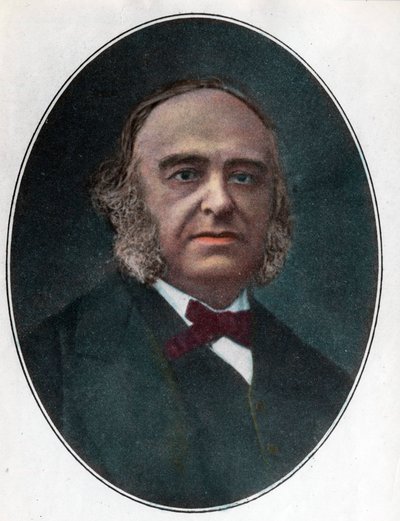 Porträtt av Paul Broca (1824 - 1880) fransk kirurg. Gravyr av 1800-talet. Privat samling. av Unknown artist