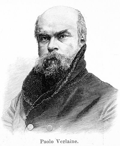 Porträtt av Paul Verlaine (1844 - 1896) av Unknown artist