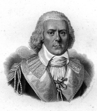 Porträtt av Paul de Barras (1755-1829), fransk politiker, gravyr från 1800-talet av Unknown artist