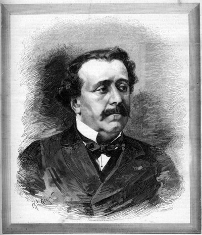 Porträtt av Paul de Saint-Victor (Saint Victor) (1825-1881) fransk författare. av Unknown artist