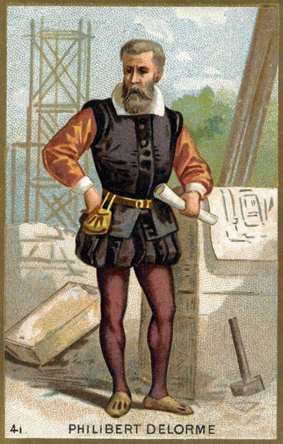 Porträtt av Philibert Delorme (De Lorme) (De l