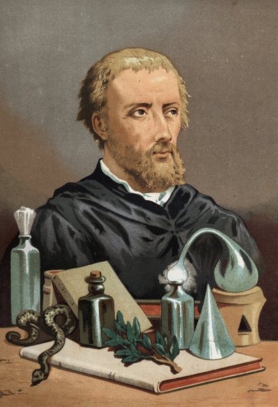 Porträtt av Philipp Aureolus Theophrastus Bombast von Hohenheim Paracelsus av Unknown artist
