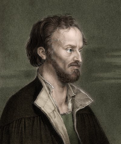 Porträtt av Philippe Melanchton (Philipp Melantone eller Melanchthon eller Schwartzerd av Unknown artist