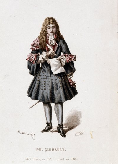 Porträtt av Philippe Quinault av Unknown artist