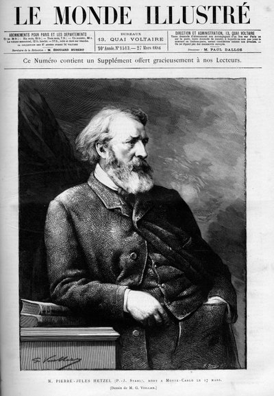 Porträtt av Pierre-Jules Hetzel (Pierre Jules Hetzel av Unknown artist