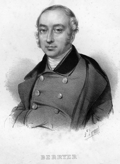 Porträtt av Pierre Antoine (Pierre-Antoine) Berryer (1790-1868) (Berryer fils), fransk advokat och politiker av Unknown artist