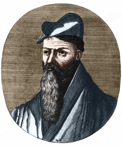 Porträtt av Pierre Belon 1517-1564. Fransk naturforskare och läkare. Privat samling. av Unknown artist