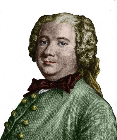Porträtt av Pierre Carlet de Chamblain de Marivaux (1688 - 1763), dramatiker. av Unknown artist