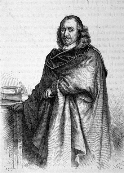 Porträtt av Pierre Corneille (1606 - 1684), fransk dramatisk poet. av Unknown artist