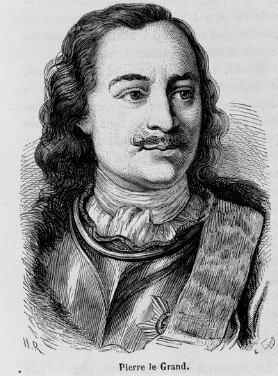 Porträtt av Peter den store av Unknown artist