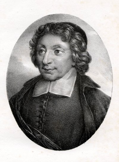 Porträtt av Pierre Nicole (1625 - 1695) ivrig försvarare av jansenismen från en målning av Port Royal. av Unknown artist