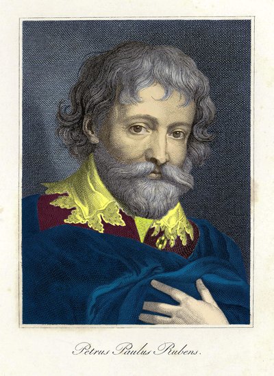 Porträtt av Pierre Paul (Pierre-Paul) Rubens (eller Peter Paul eller Petrus Paulus) (1577-1640), flamländsk målare och serietecknare av Unknown artist