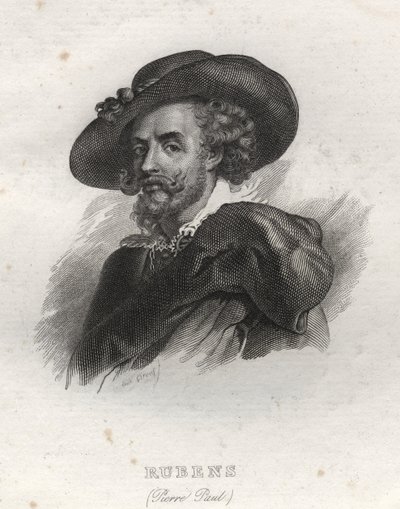 Porträtt av Pierre Paul (Pierre-Paul) Rubens (eller Peter Paul eller Petrus Paulus) (1577-1640) av Unknown artist
