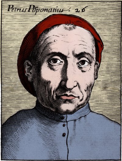 Porträtt av Pietro Pomponazzi (1462-1525) (Pomponace) (Petrus Pomponatius) italiensk filosof. av Unknown artist