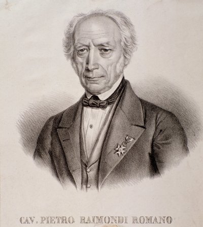 Porträtt av Pietro Raimondi (gravyr) av Unknown artist