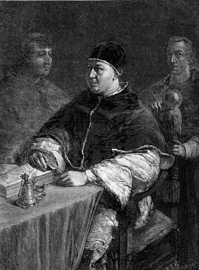 Porträtt av påven Leon X (Johannes av Medicis av Unknown artist