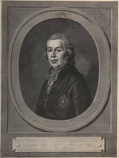 Porträtt av prins Karl Theodor von Dalberg (1744-1817), ärkebiskop och statsman, författare och filosof av Unknown artist