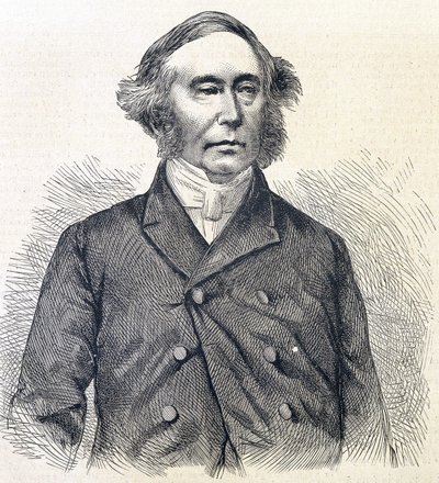 Porträtt av professor Syme. av Unknown artist