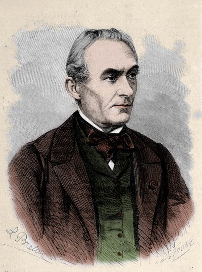 Porträtt av Prosper Merimee fransk författare (1803-1870). /leemage av Unknown artist
