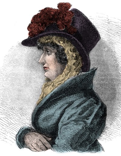 Porträtt av drottning Caroline av Brunswick (1768-1821), hustru till George IV, kung av England - Caroline av Brunswick, drottning av Storbritannien och Irland (1768-1821), gemål till George IV av Unknown artist