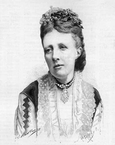 Porträtt av drottning Sophie av Sverige och Norge 1888. av Unknown artist