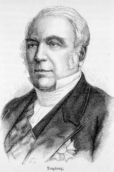 Porträtt av Raymond Theodore Troplong, president för senaten under det andra imperiet (1852-1869). av Unknown artist