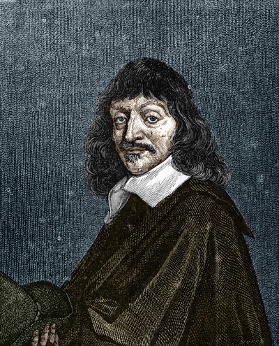 Porträtt av Rene Descartes. 1596-1650. av Unknown artist