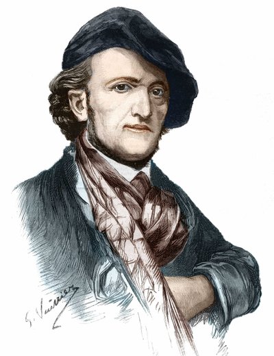 Porträtt av Richard Wagner (1813-1883), tysk kompositör och dramatiker. av Unknown artist