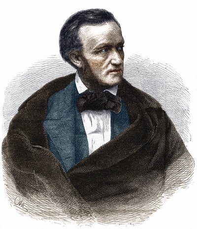 Porträtt av Richard Wagner (1813 - 1883). av Unknown artist