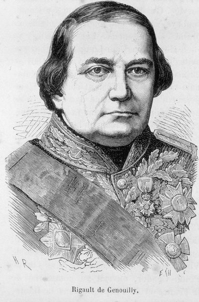 Porträtt av Rigault de Genouilly av Unknown artist