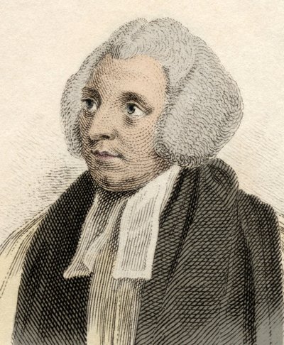 Porträtt av Robert Lowth (1710-1787), engelsk eveque, lingvist och professor i poesi vid Oxford University. Gravyr av 1800-talet. av Unknown artist