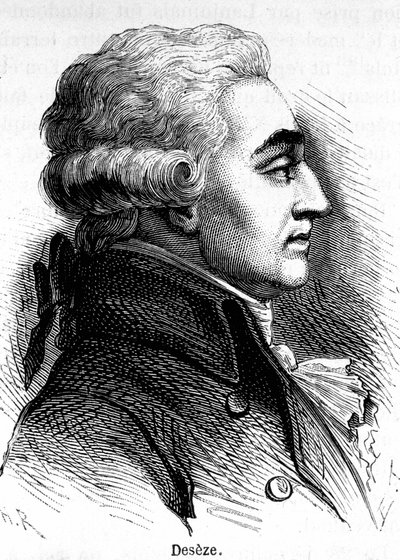 Porträtt av Romain Deseze eller De Seze (1748-1828), Ludvig XVI:s advokat under rättegången. av Unknown artist