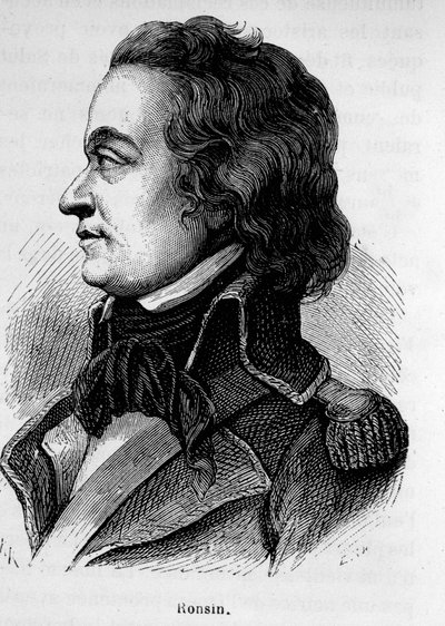 Porträtt av Ronsin, fransk författare och general (1752 - 1794). av Unknown artist