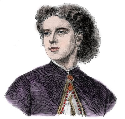 Porträtt av Rosine Bloch (1844-1891) fransk mezzosopran sångerska av Unknown artist