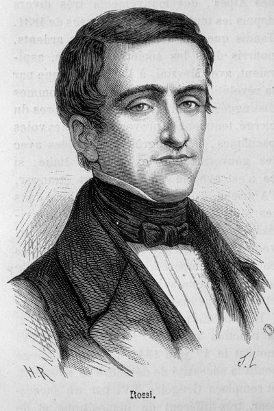 Porträtt av Rossi, italiensk politiker (1787 - 1848) av Unknown artist