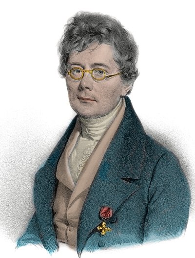 Porträtt av Simon Sechter (1788 - 1867), kompositör, teoretiker, musiklärare och dirigent - Porträtt av Simon Sechter musikteoretiker, lärare, organist, dirigent och österrikisk kompositör. 1800-talsgravyr av Unknown artist