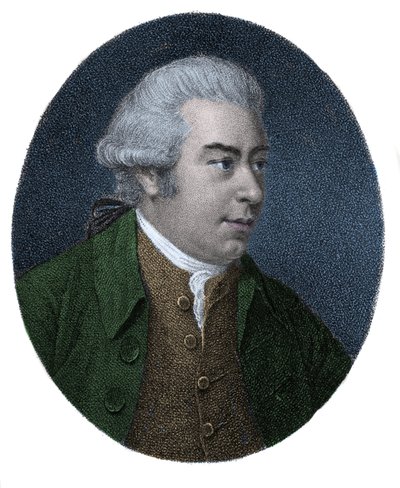 Porträtt av Sir Joseph Banks (1743-1820), engelsk upptäcktsresande och naturforskare. Färgstick av 1800-talet. av Unknown artist