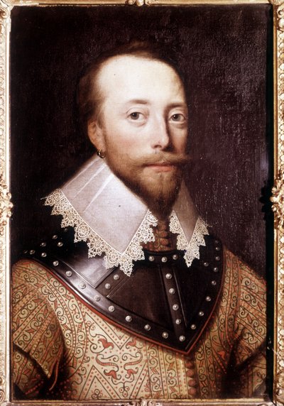 Porträtt av Sir Martin Frobisher (1535-1594), engelsk navigatör. av Unknown artist