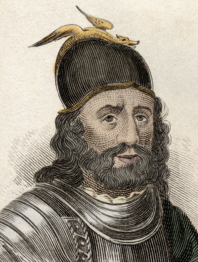 Porträtt av Sir William Wallace (Braveheart) (ca 1270-1305), skotsk riddare. Gravyr av 1800-talet. av Unknown artist