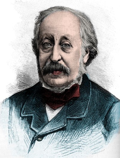 Porträtt av Stephen Heller (1813-1888) ungersk pianist, lärare och kompositör - Gravyr 1888 av Unknown artist